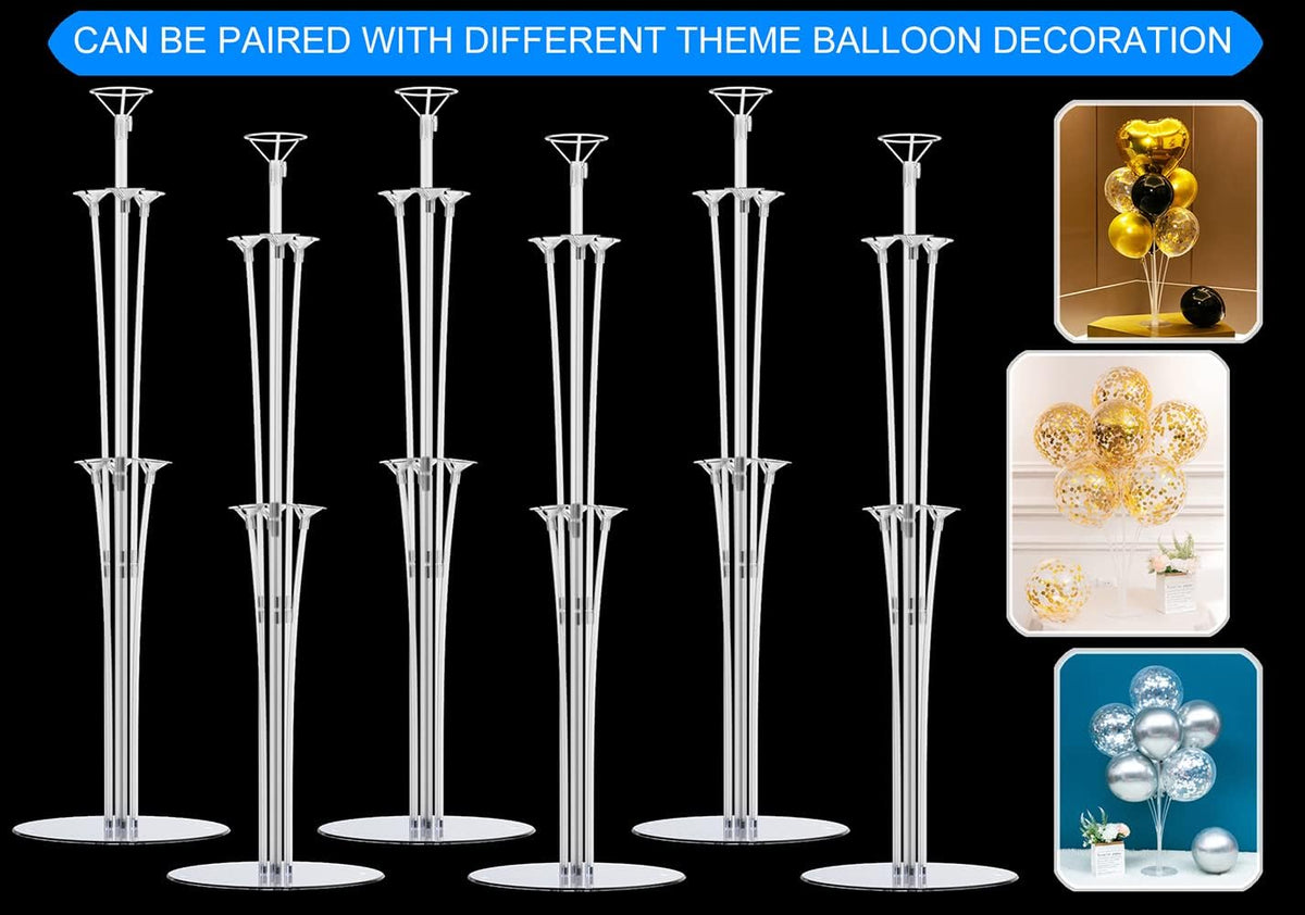 LANGXUN 28" Height Table Balloon Stand Kit for Birthday Party Wedding Decorations, Balloons Arch