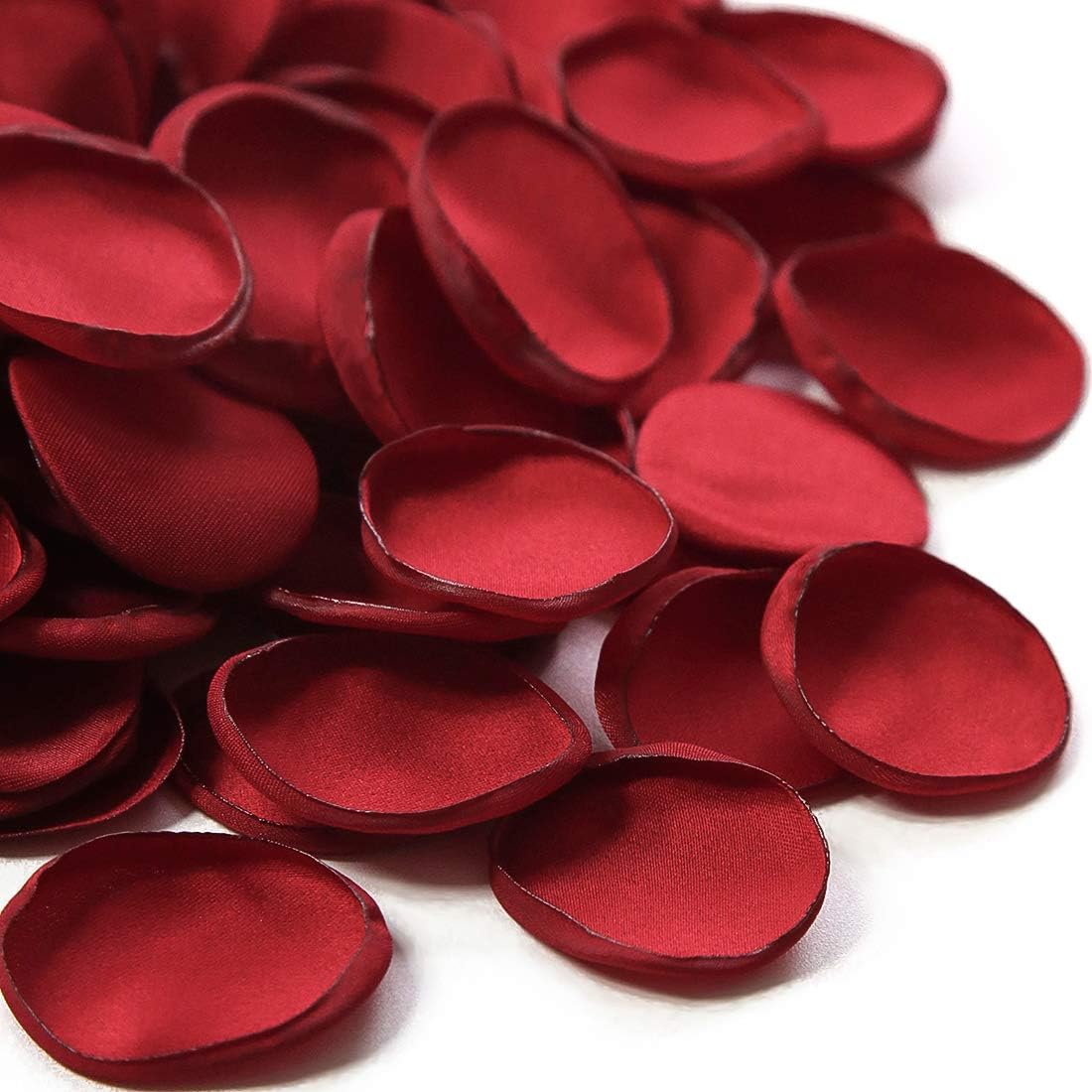 Floroom 300pcs Rose Petals Dark Red Faux Silk Flower Petals for Wedding Flower Girl Basket Aisle