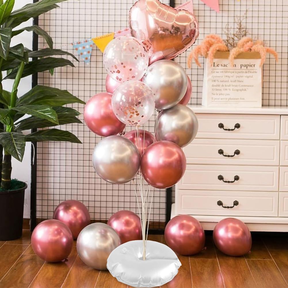 White Balloon Arch Weights, Heavy Duty Water-Filled Base Weights for Party Backdrop Stand Frames
