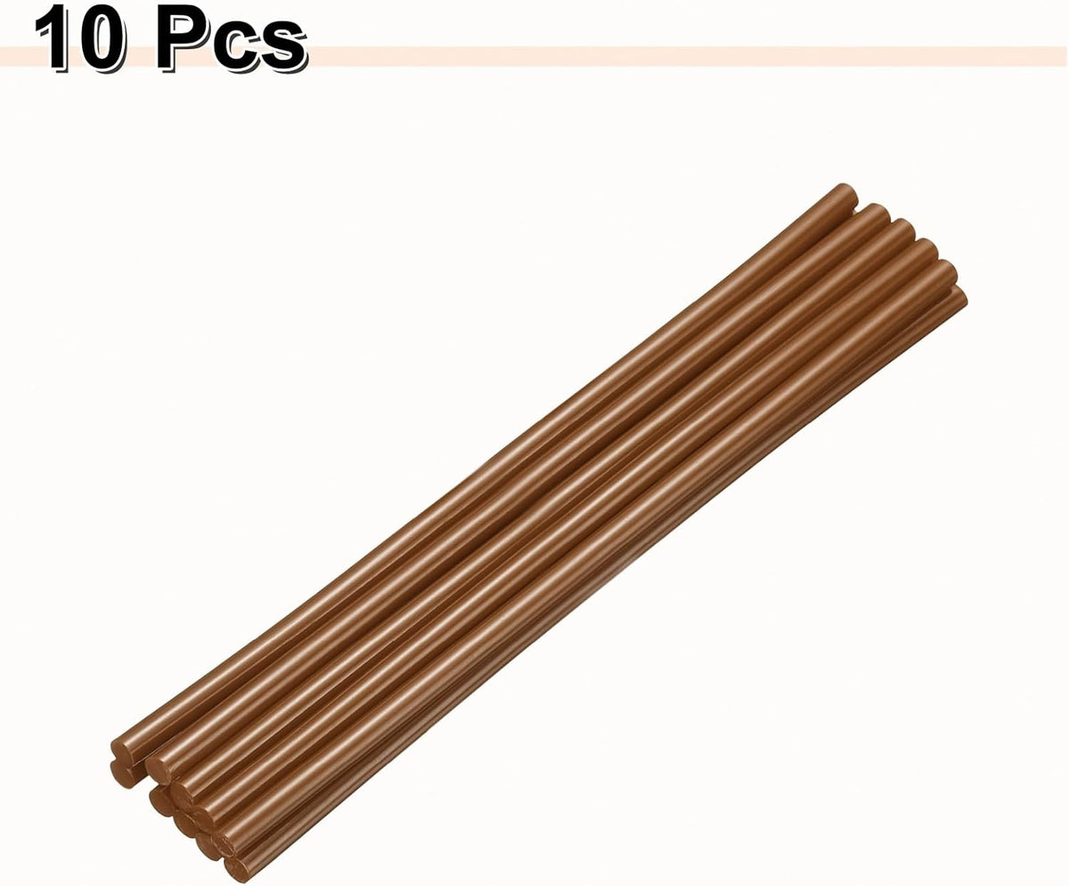HARFINGTON 10pcs Hot Glue Sticks 0.28" Dia x 9.84" Long EVA Mini Hot Melt Adhesive Glue Stick for