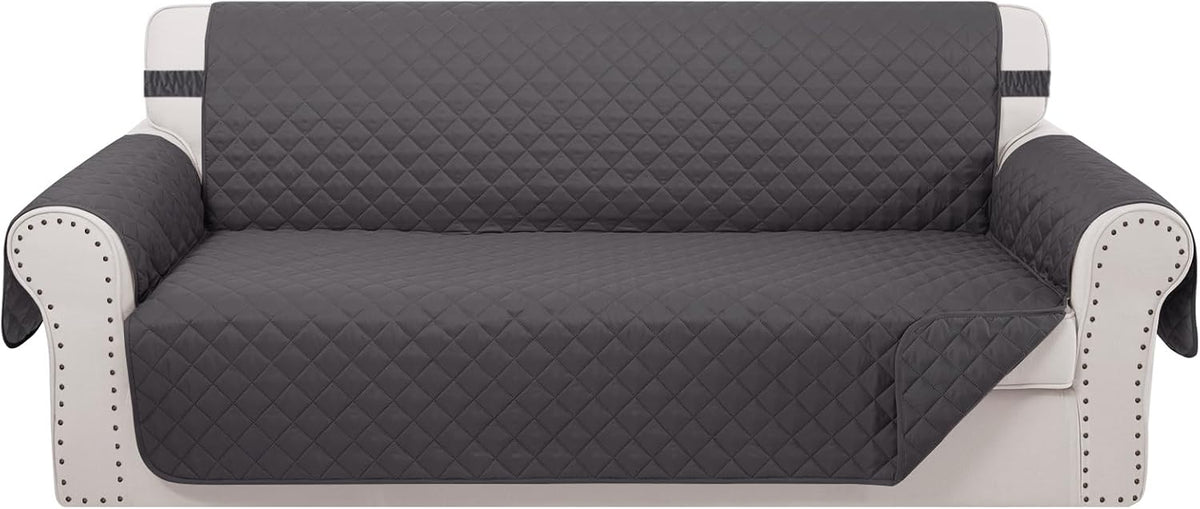 Reversible Oversized Sofa Covers Couch Cover Furniture Protector for Dogs Elastic Straps Water