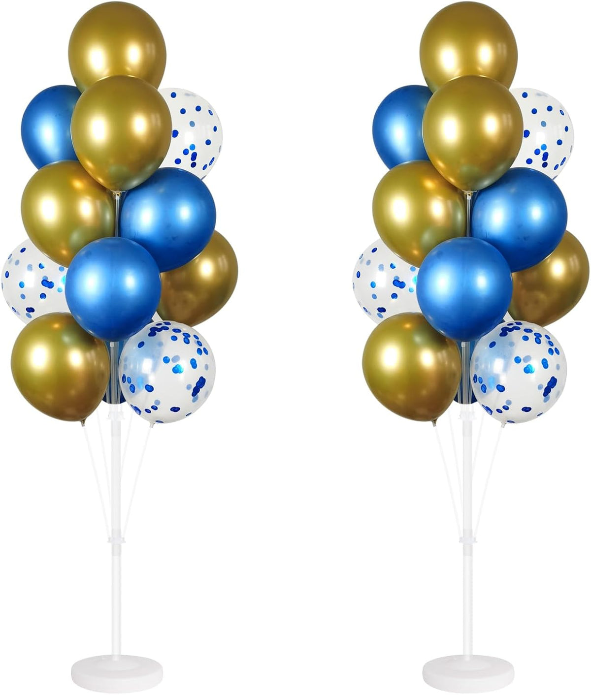 Balloon Column Kit Set of 2 With Balloons Included - Balloon Tower with Stand, Base, and