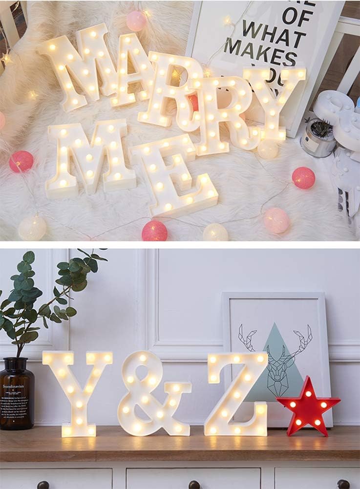 MUMUXI Marquee Light Up Letters | Large Light Up Numbers | Battery Powered and Bright with Every