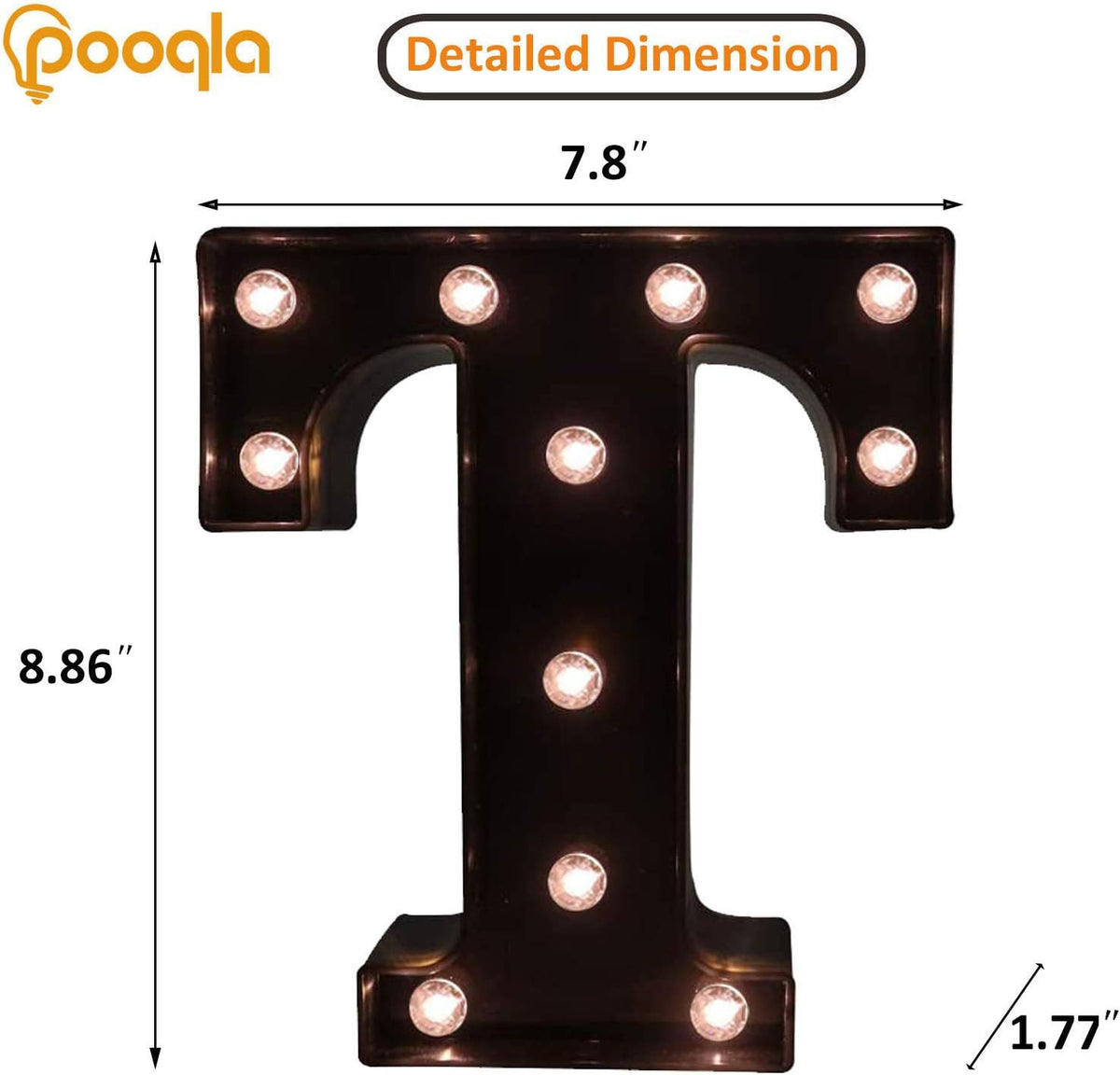 Decorative LED Illuminated Letter Marquee Sign - Alphabet Marquee Letters with Lights For Wedding