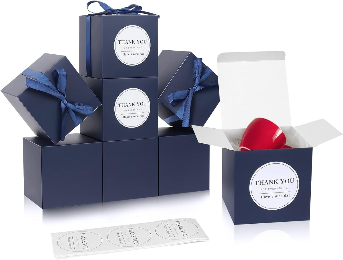 COTOPHER Small Gift Boxes 60 Pack 4x4x4 inches Navy Gift Boxes with Lids for Gifts, Crafting