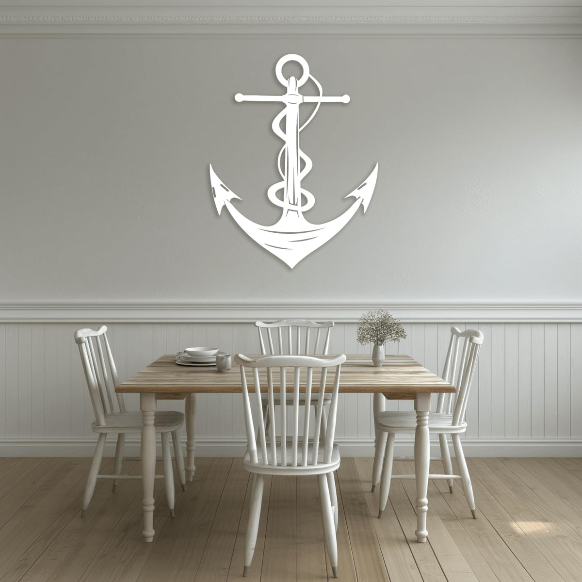 XXQ Anchor Metal Wall Decor, Anchor Metal Wall Art for Bedroom Living Room Dorm Antique Anchor Wall