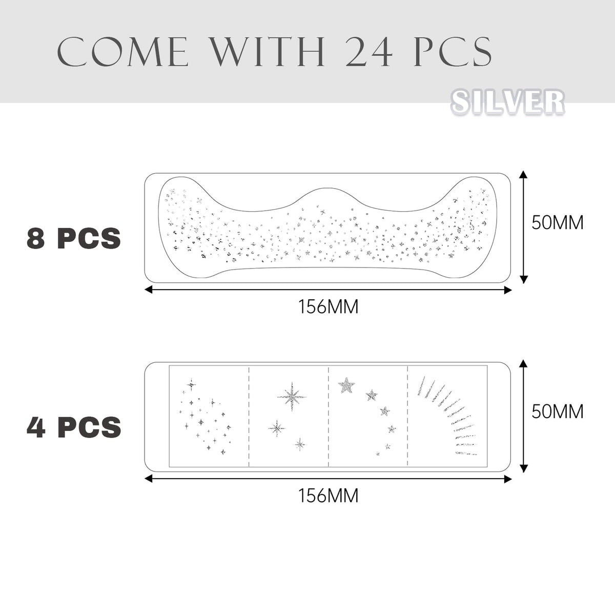 Glitter Freckles, 24PCS Glitter Freckles Face Tattoo, Sparkle Freckles for Women, Waterproof Gold