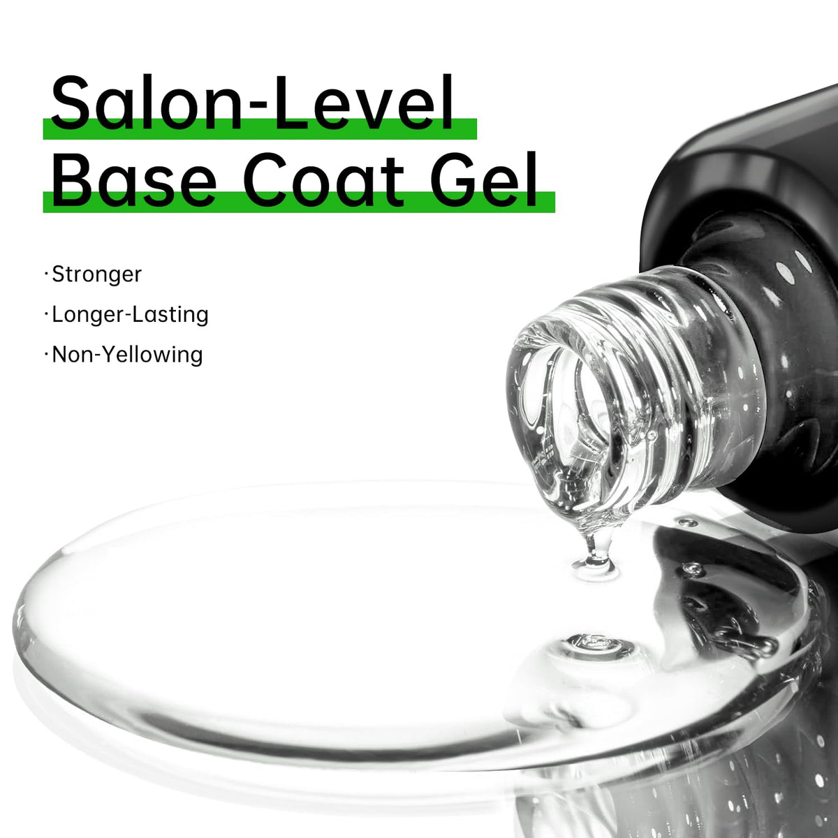 Hema Free Base Gel - Hypoallergenic Strong Adhesion (30+ Days) | Multi-Functional Clear Builder for