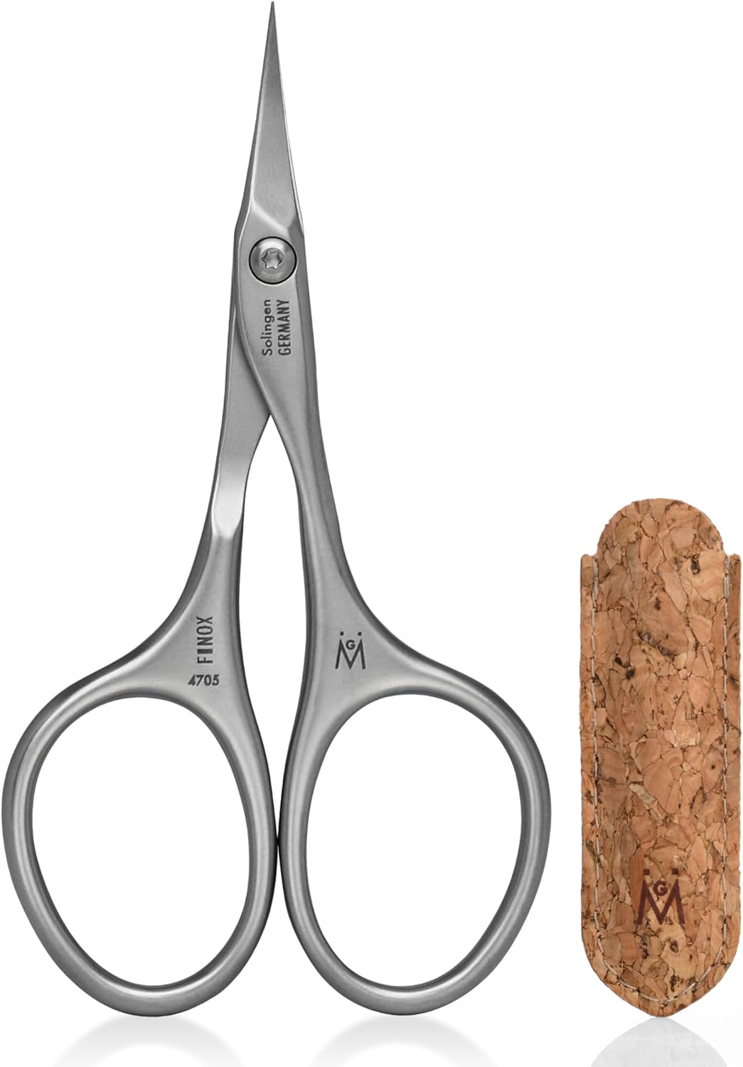 GERMANIKURE Tower Point Cuticle Scissors Grooming Scissors FINOX Stainless Steel Professional Nail