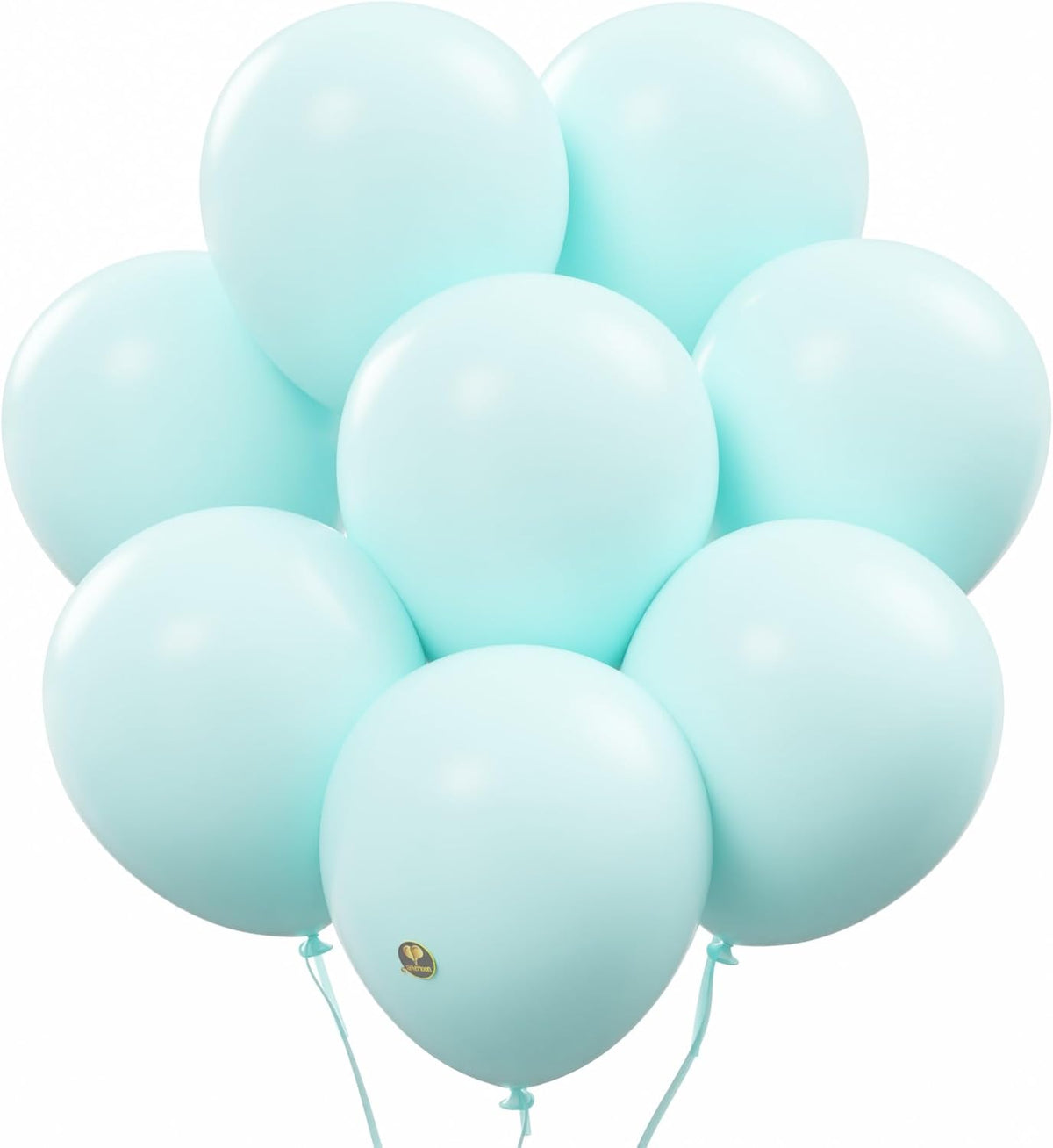 AFTERLOON® Biodegradable Balloons 24 pcs Pastel Mint 10 Inch, Matte Color Thickened Extra Strong