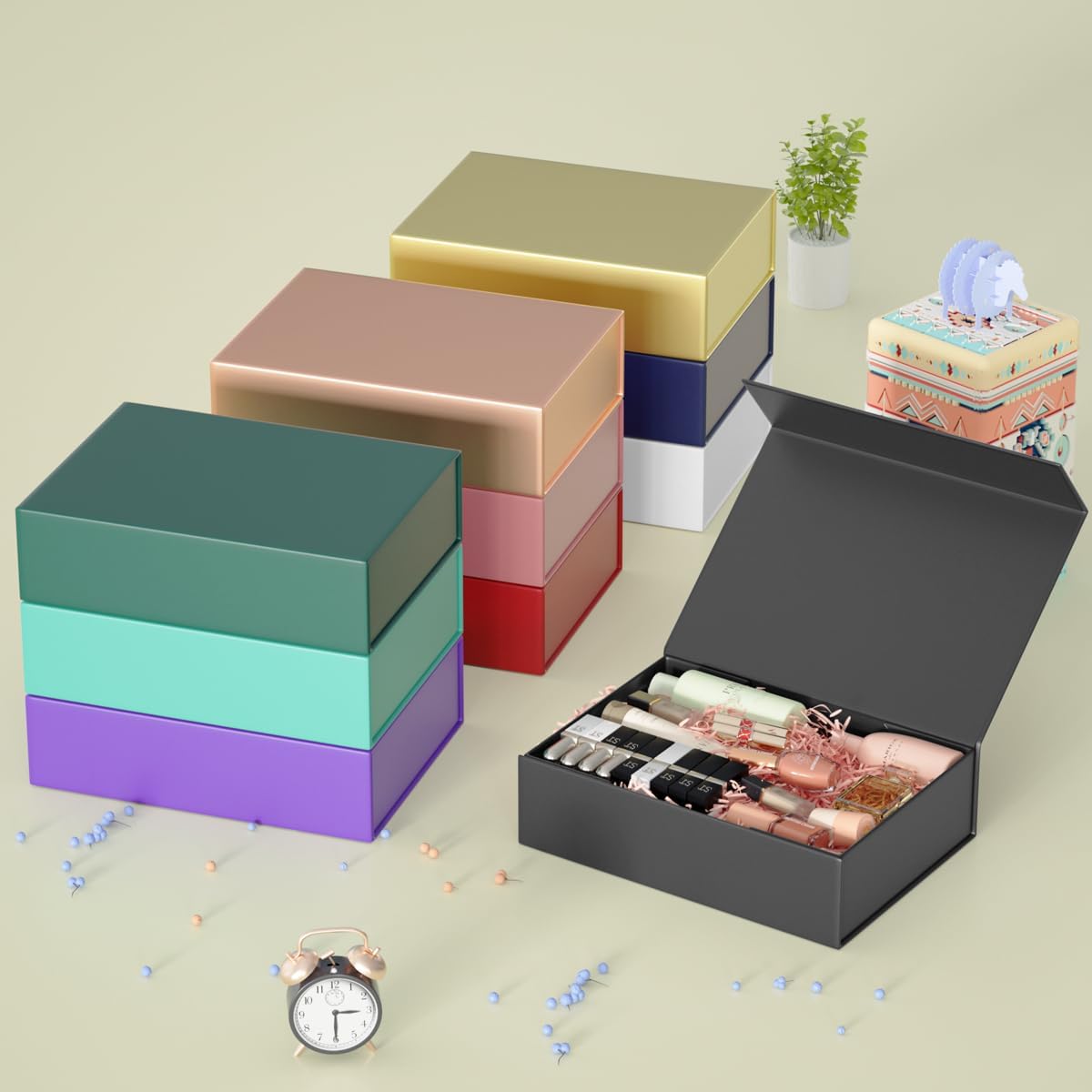 Gift Boxs 11.9" x 8.5" x 3.3" with Magnetic Closure Lid Gift Boxs for Presents,Bridesmaid Gifts