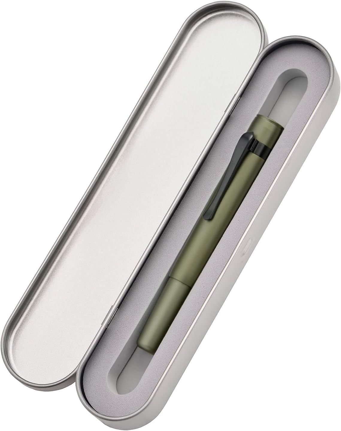 Hongdian M2 Black Forest Mini Fountain Pen, Bent Nib & Sleek Shape Aluminium Short Pocket Travel