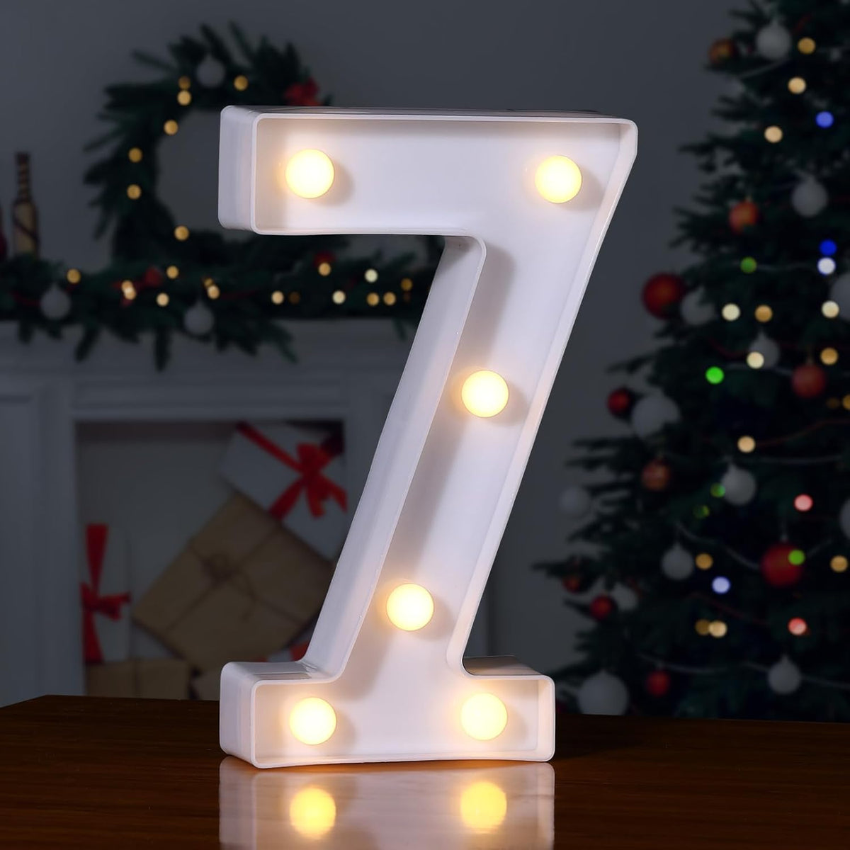 Foaky Decorative Led Marquee Light Up Number, Marquee Light Up Number Sign for Night Light Wedding