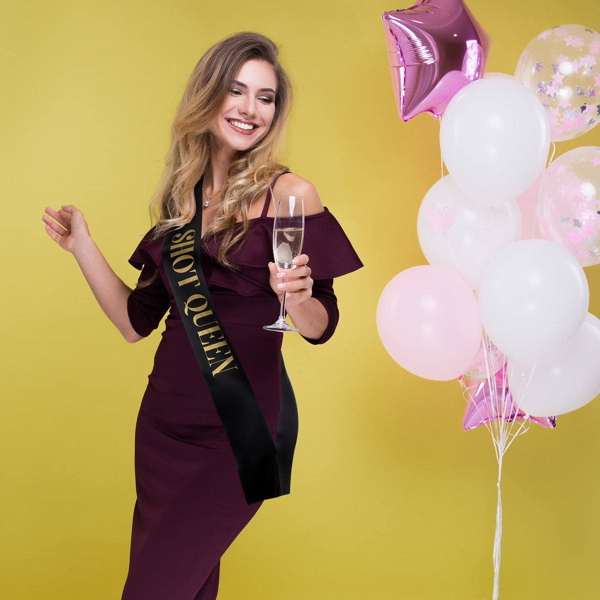 Weewooday 10 Pieces Birthday Sash for Women Happy Birthday Sash for Queen Party Favors, 2