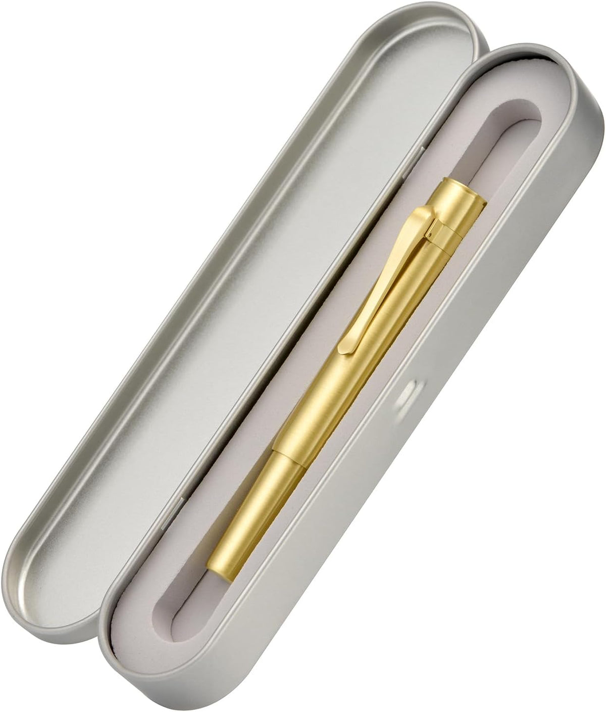 Hongdian M2 Black Forest Mini Fountain Pen, Medium Soft Golden Nib & Sleek Shape Brass Short Pocket