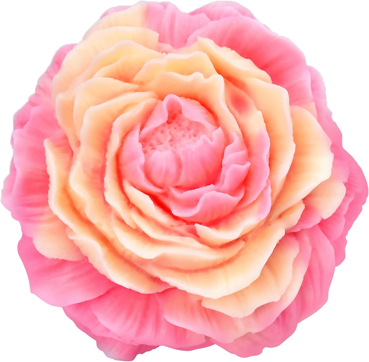 2 Pack Peony Flower Soap & Candle Mold - Silicone 3D Molds for Candy & Home Decor - Resin Casting &
