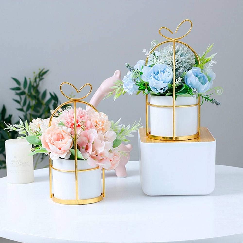 KIRIFLY Fake Artificial Flowers in Vase Faux Peony Silk Hydrangea Flower Centerpieces Décor for