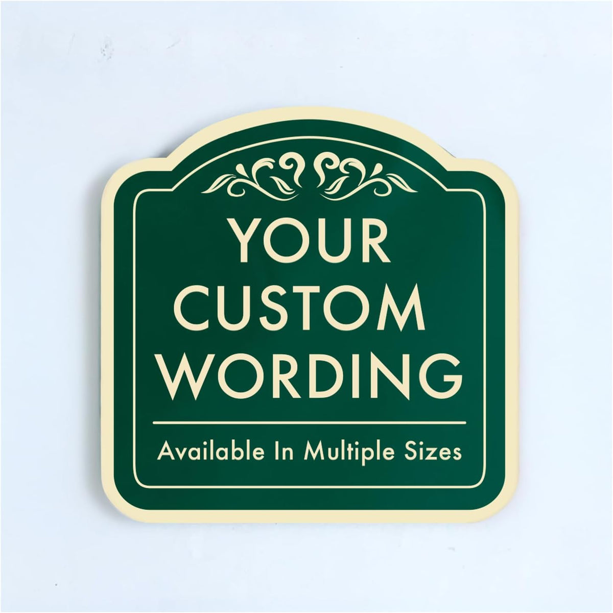 Custom Decorative Outdoor Metal Signs - Personalized Aluminum - Customized Driveway - Waterproof