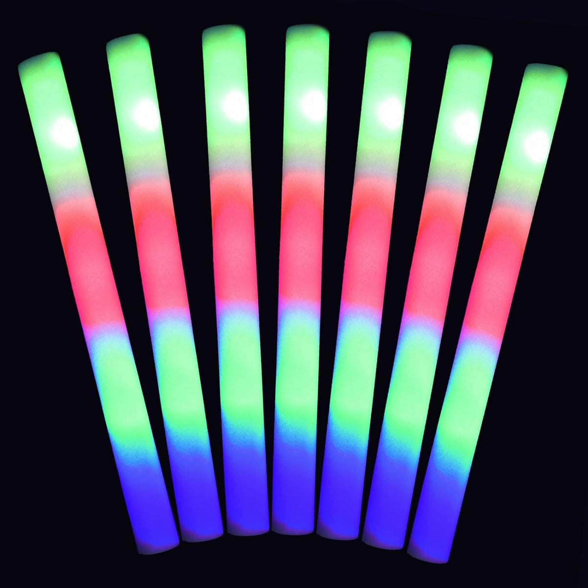 200 LED Party Foam Light Sticks Batons Wand for Wedding,Parties,Birthdays,Guests,Party,DJ,Concerts,F