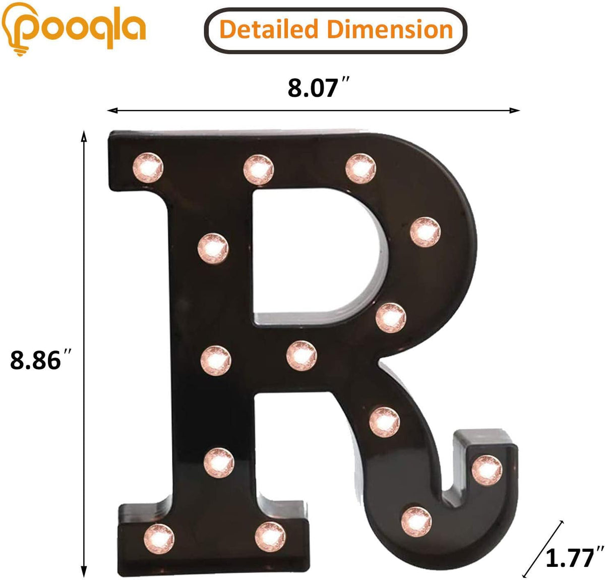 Decorative LED Illuminated Letter Marquee Sign - Alphabet Marquee Letters with Lights For Wedding