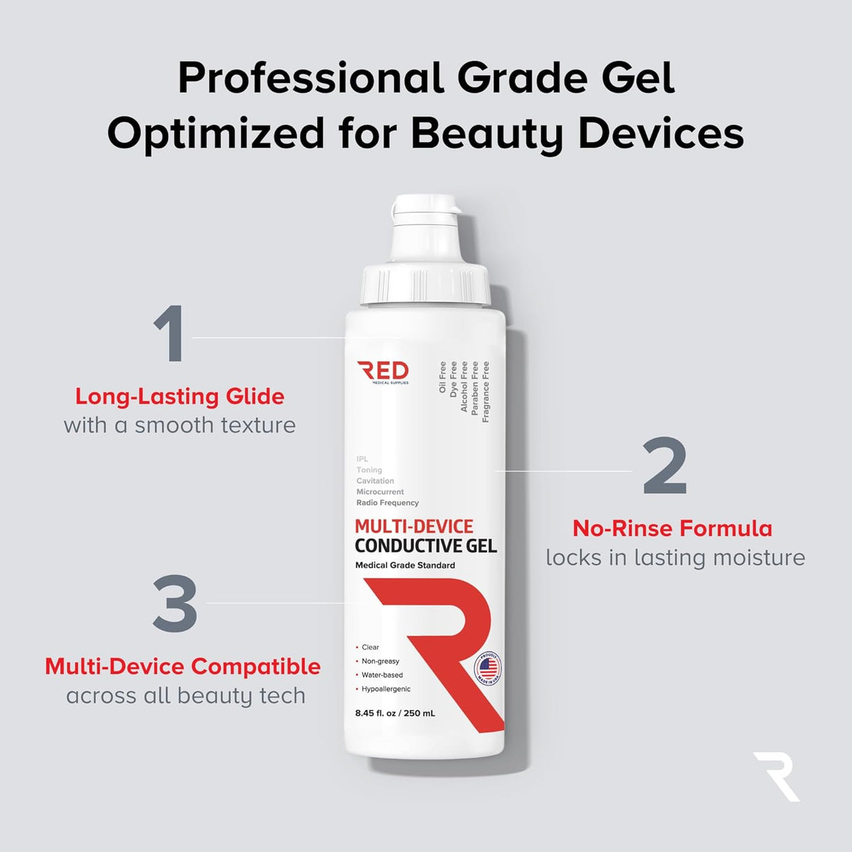 Professional-Grade Ultrasound Gel | Multi-Device Compatible Conductive Gel for Beauty & Skincare