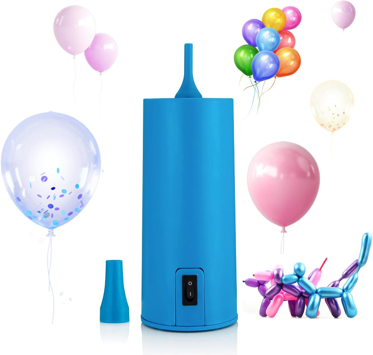 Electric Balloon Pump, Air Pump - Portable Inflator, Air Pump for All Balloons, Long Animal Twisty
