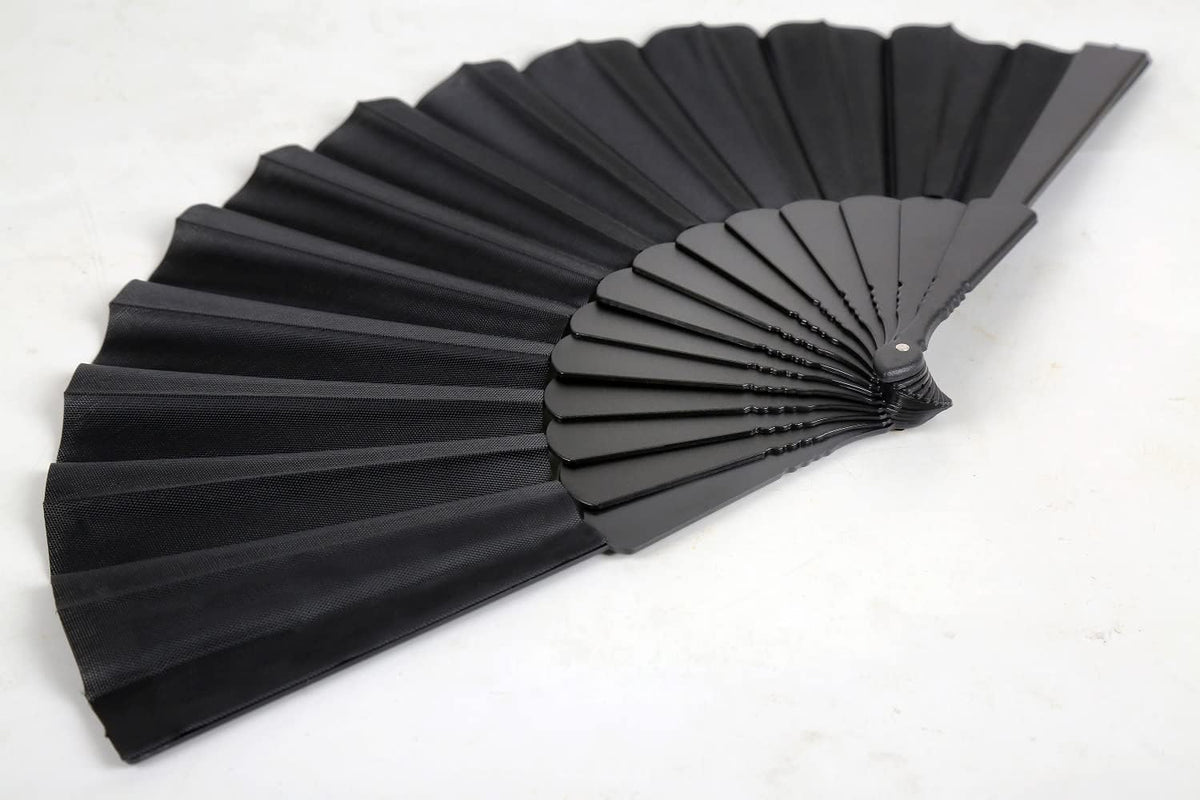 HUNANBANG 4 Pieces Folding Hand Fans Church Wedding Gift, Party Favors, DIY Decoration Gift Size9