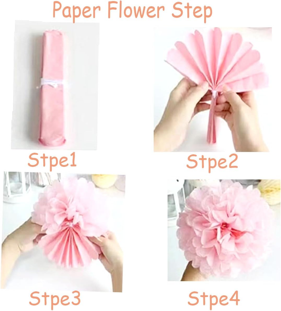 12pcs 10in 12in Blue Pack Paper Pom Poms Tissue Paper Flower pom poms Hanging Paper Flower Balls