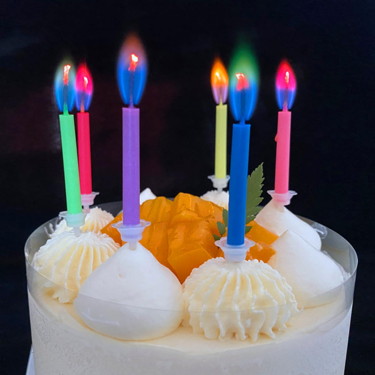 Colorflame Multicolor Birthday Cake Candles Happy Birthday Candles Colorful Candles Holders Party