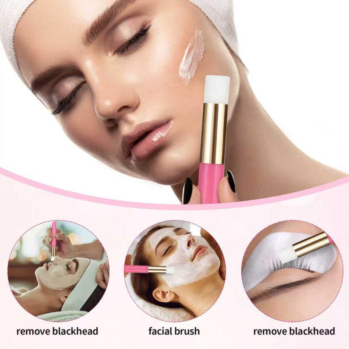100 Pcs Lash Shampoo Bottle Brushes Set 20 Empty Foam Pump Dispensers 20 Label Stickers 20 Mascara