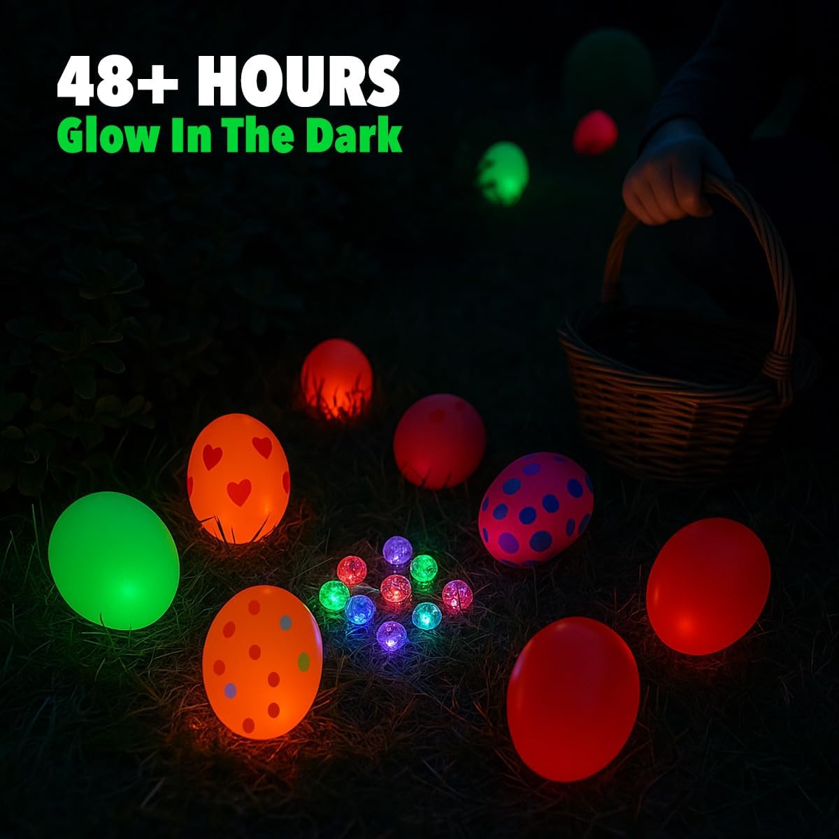 GiftExpress Mini LED Ballon Lights - 100 Pieces & 48+ Hours of Flashing Multicolor Glow for