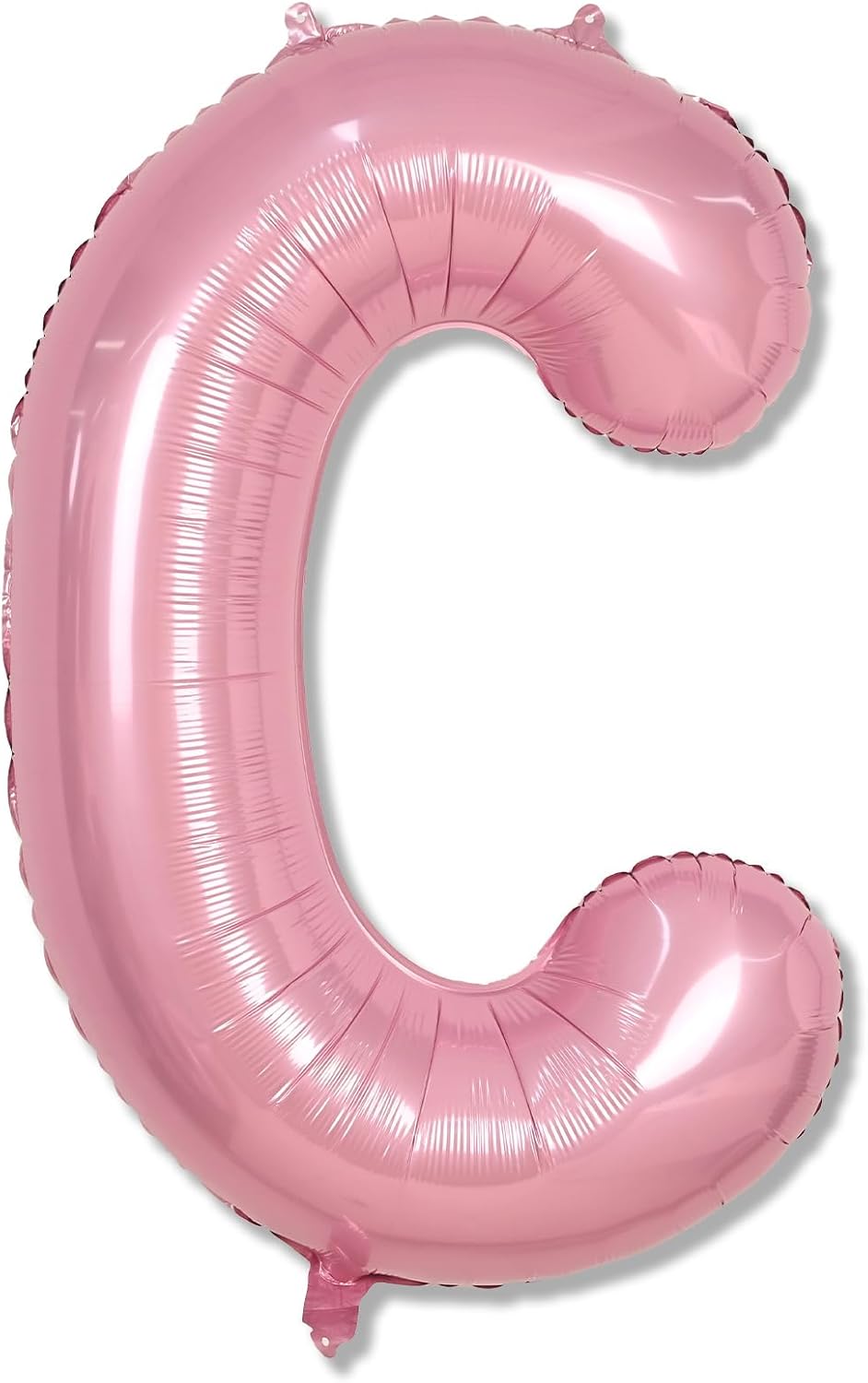 40 Inch Pink Letter Balloon C, Giant Alphabet A - Z Foil Balloon Baby Pink, Self Inflating Pearl