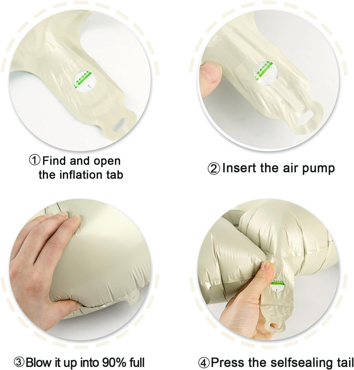 Cream White 0 Number Balloon 40 Inch, 0 Decorations for 10 20 30 40 50 60 70 80 90 100Birthday