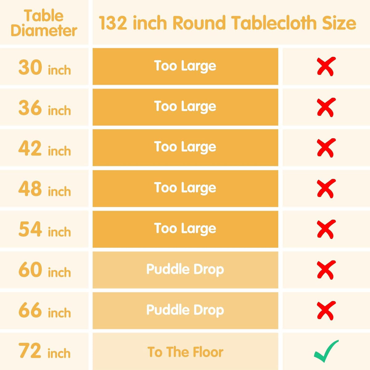 BRILLMAX 6 Pack Pink Round Tablecloths 132 Inch - Circle Bulk Linen Polyester Fabric Washable Table