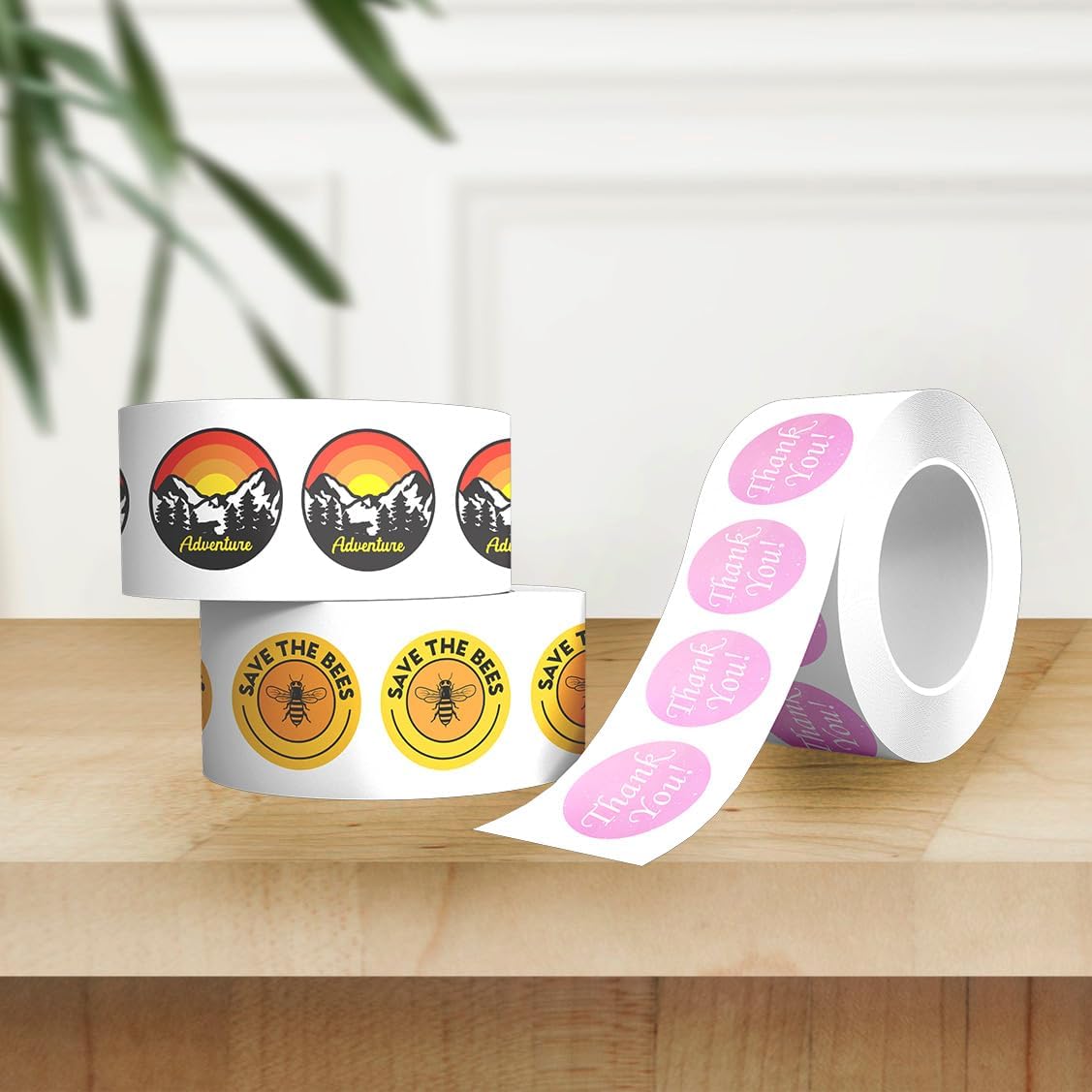 Custom Stickers Label Rolls, Build Your Own Stickers/Labels Any Design Premium Gloss BOPP Custom
