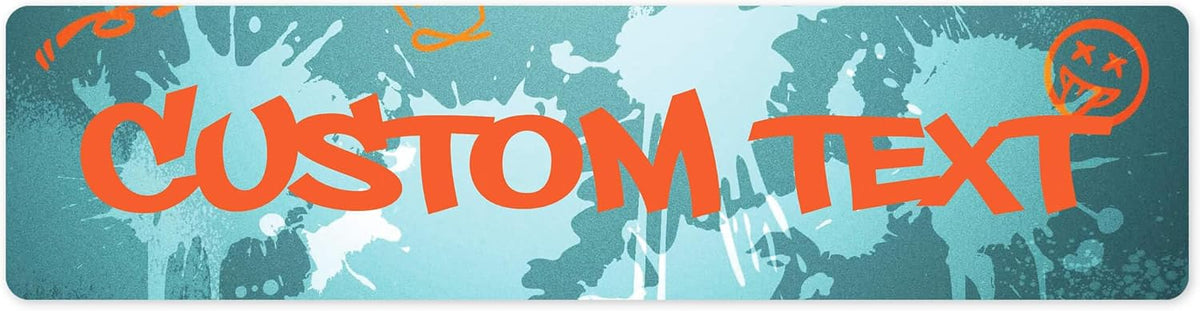 Custom Sign, Custom Street Sign, 11 Font Colors, 13 Font Styles, 4 Hole Options, 22 Sizes, 3x12