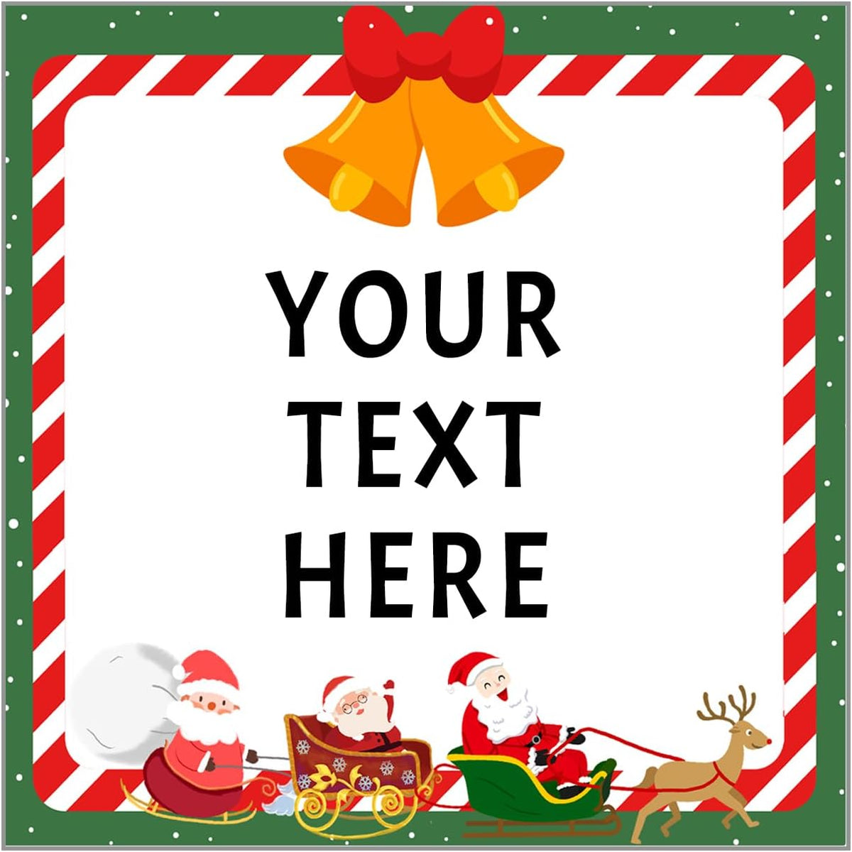 100-1000pcs Custom Stickers Merry Christmas Stickers Personalized Labels Adhesive Xmas Decorative