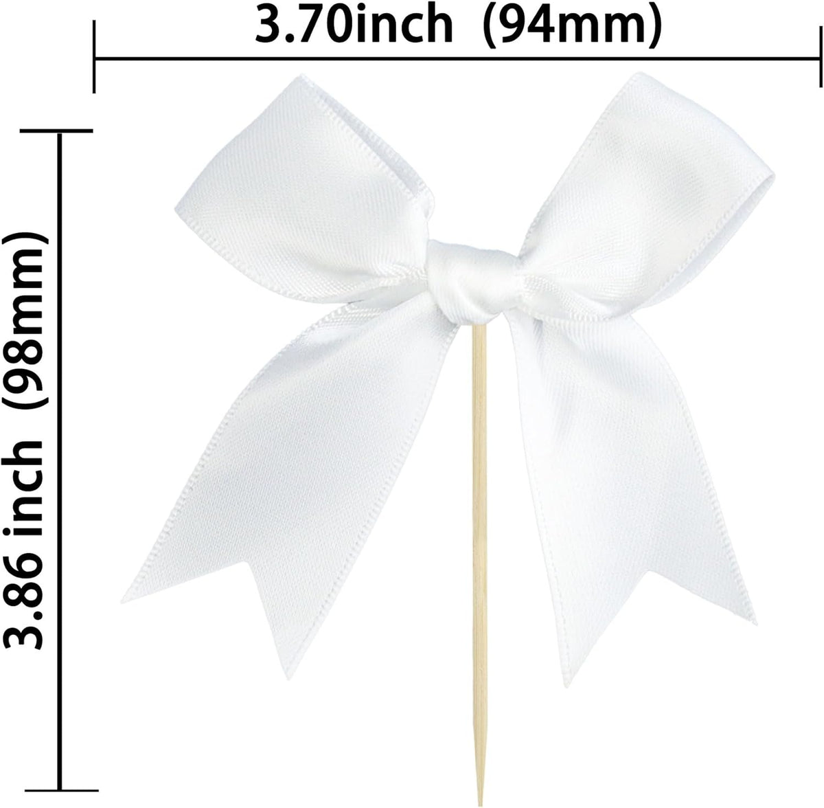 Gyufise 24Pcs Bow Cupcake Toppers Coquette Bow Girls Birthday Cake Decorations Bowknot Cake Toppers
