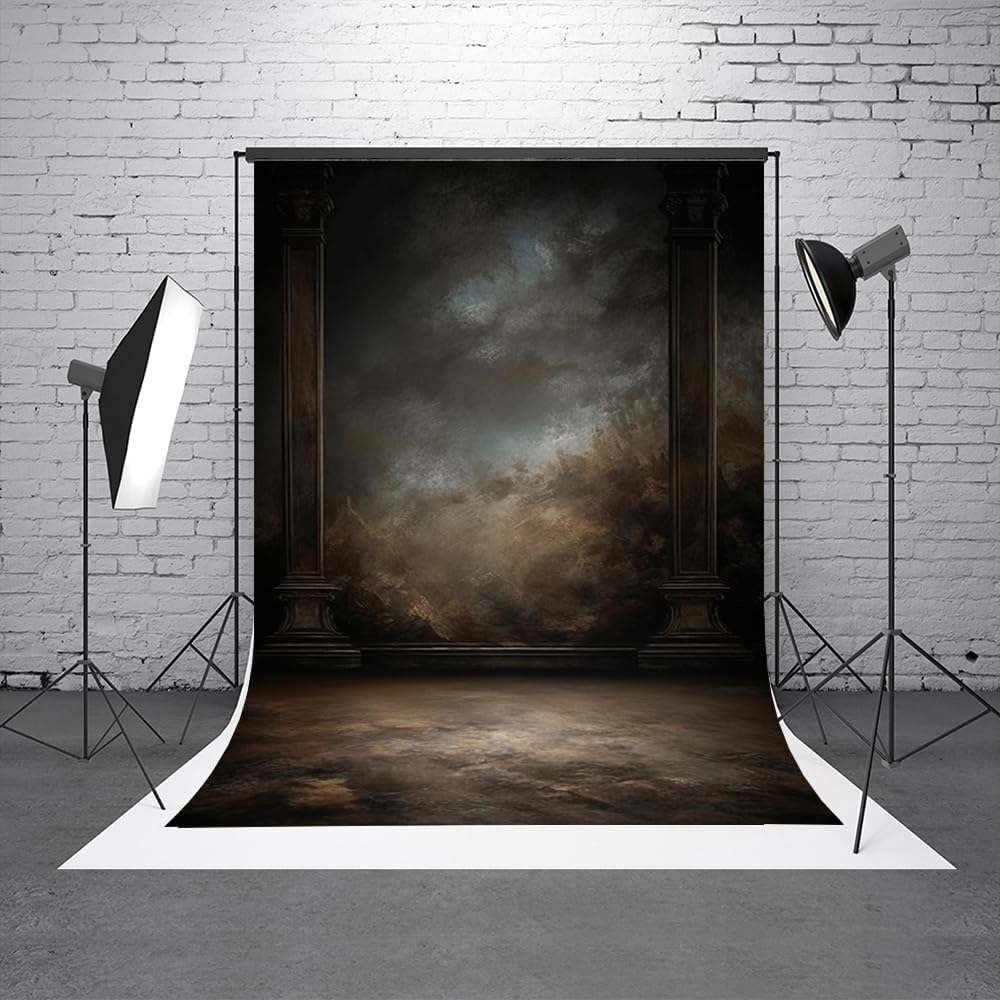8x16ft Dark Vintage Photography Backdrops Portrait Photo Backdrop Wedding Bridal Show Birthday