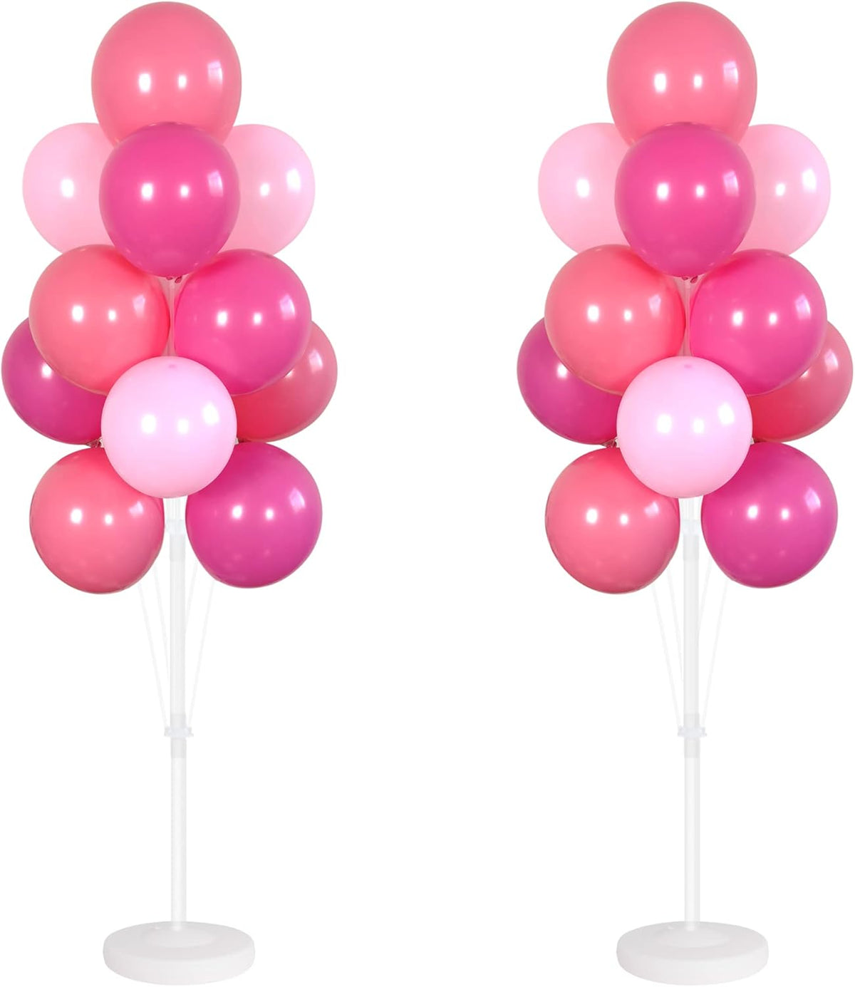 Balloon Column Kit Set of 2 With Balloons Included - Balloon Tower with Stand, Base, and