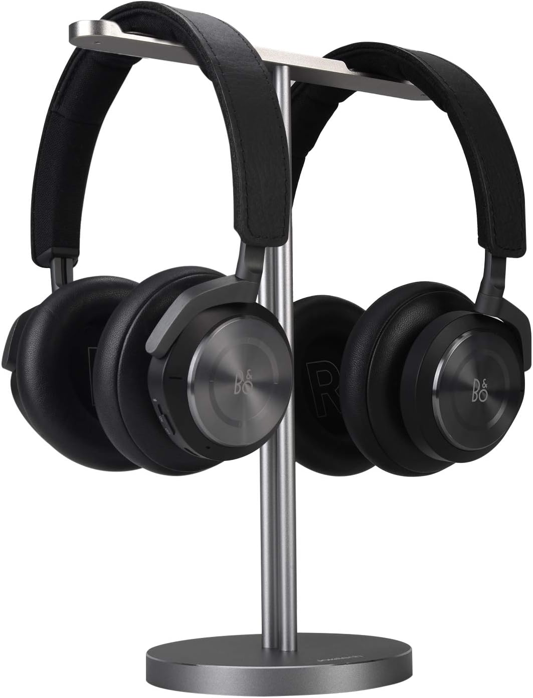 Double Headphones Stand, Aluminum Alloy Desk 3 Headsets Holder Supporting Desktop Earphone Hanger