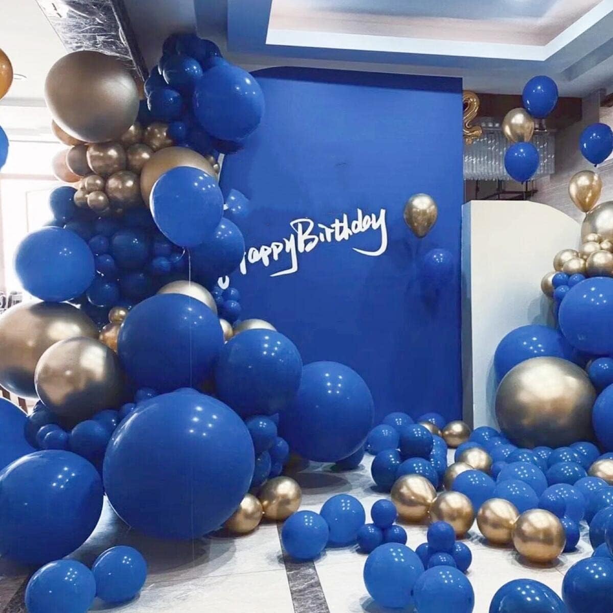 412pcs Royal Blue Balloons 18 12 10 5 Inch Blue Balloon Garland Arch Kit Different Sizes Matte