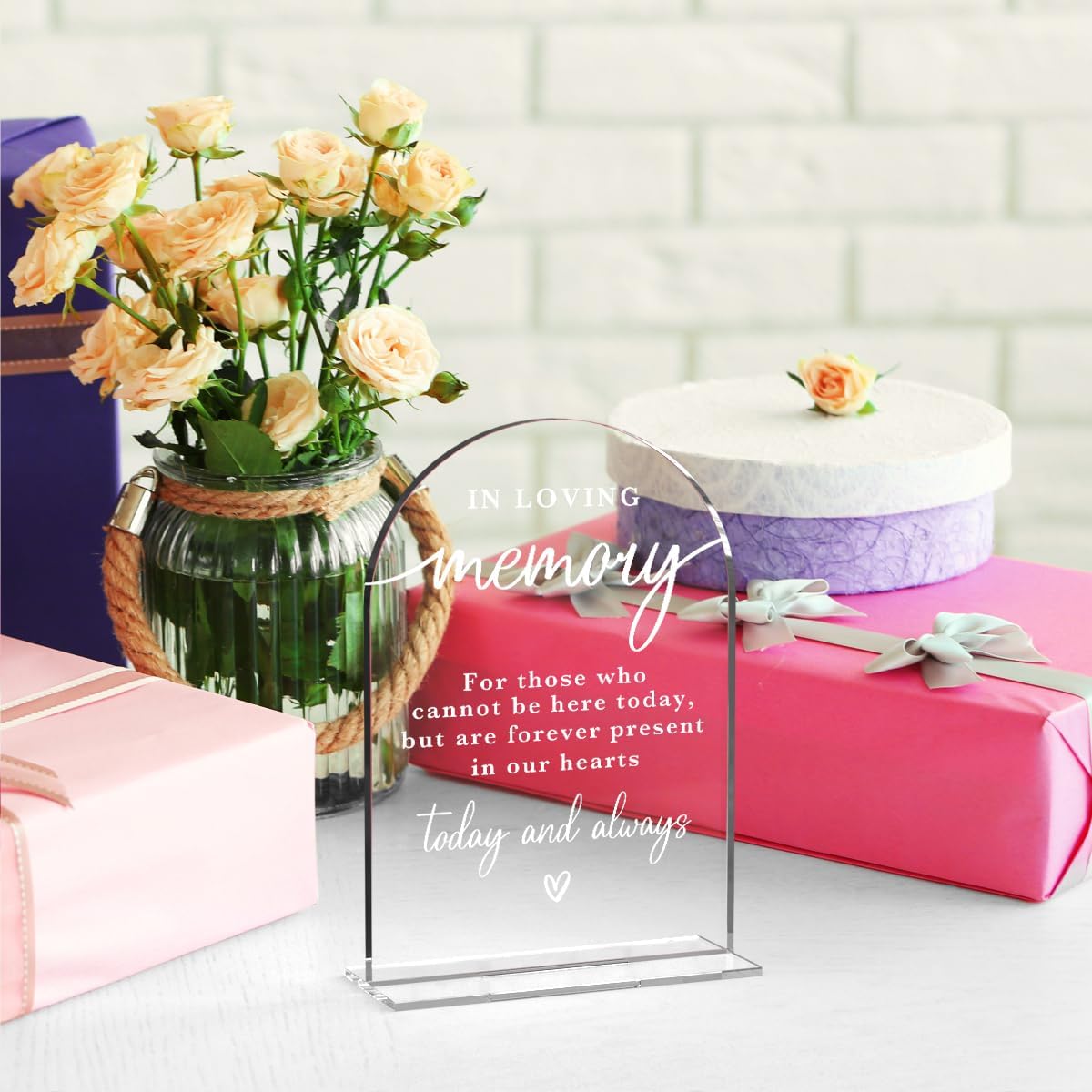 In Loving Memory Acrylic Wedding Sign Memory Table Sign for Wedding Wedding Signs for Ceremony