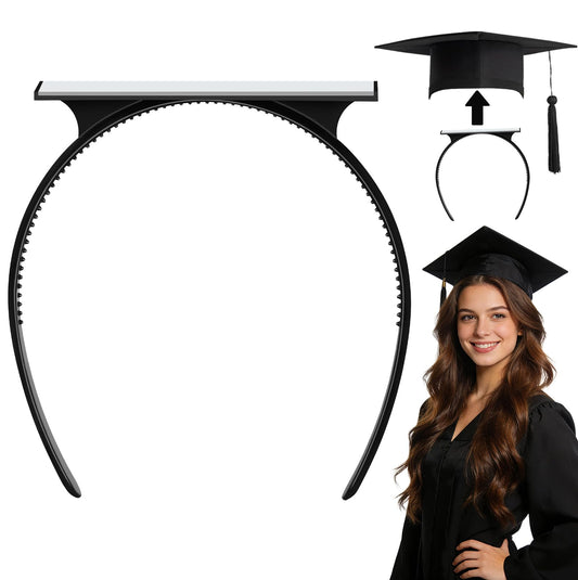 Sofeavo Graduation Cap Headband Insert - Secure Grad Cap Headband for Graduates, Women & Students