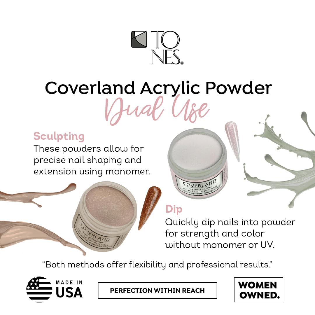 Tones Coverland Acrylic Nail Powder "Croissant au Miel" - Limited Edition Acrylic Powder for Nail