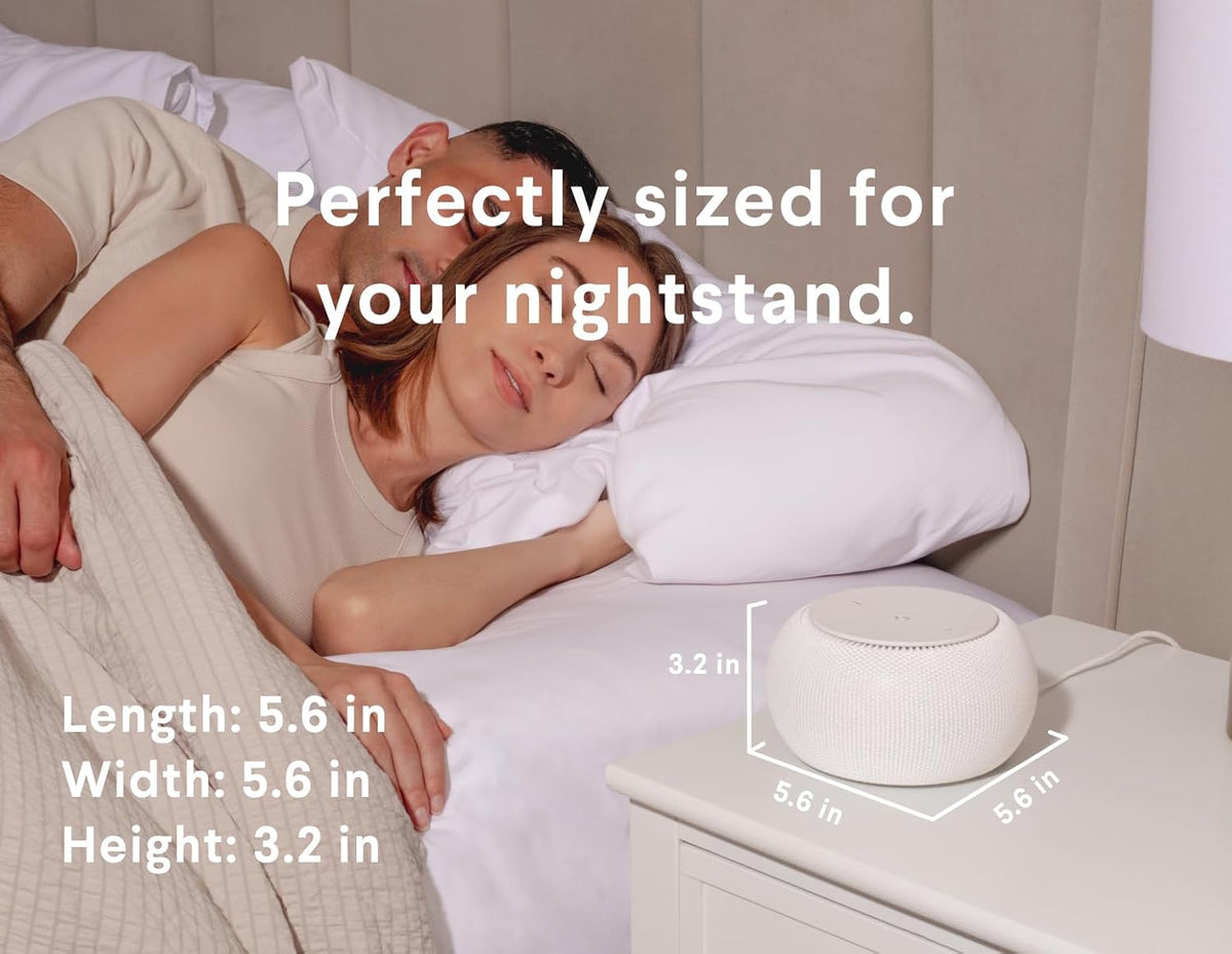 SNOOZ Pro - Smart White Noise Machine & Travel Case - Real Fan Inside, Non-Looping White Noise