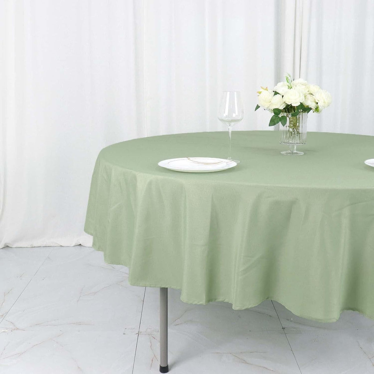 Efavormart Round Tablecloth, 90 Inch Stain & Wrinkle Resistant Washable Table Cloth, Decorative