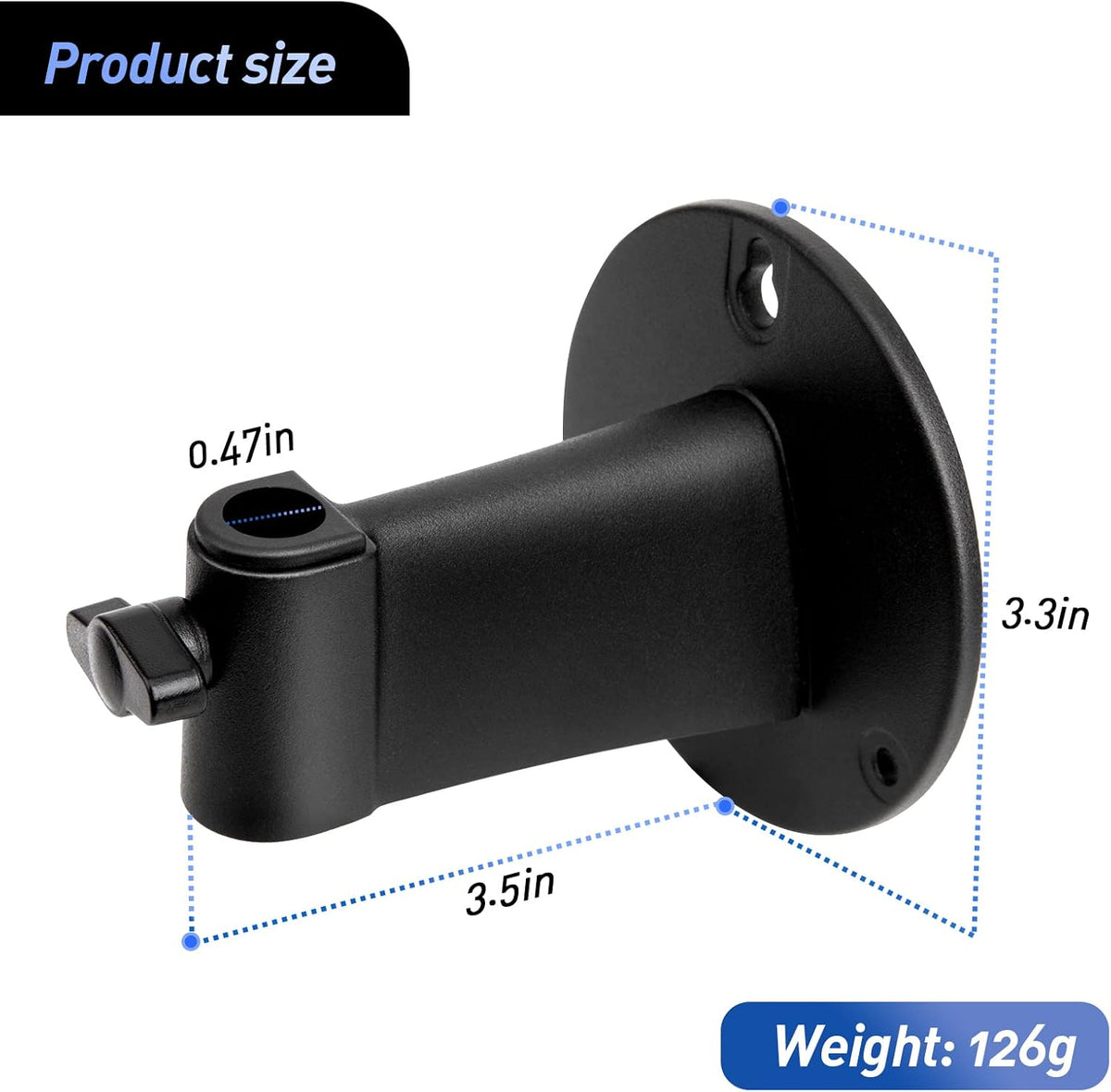 Microphone Wall Mount Boom Arm - Microphone Wall Mount for Mic holder，Horizontal Mounting