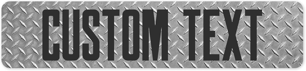 Custom Sign, Custom Street Sign, 11 Font Colors, 13 Font Styles, 4 Hole Options, 22 Sizes, 4x18