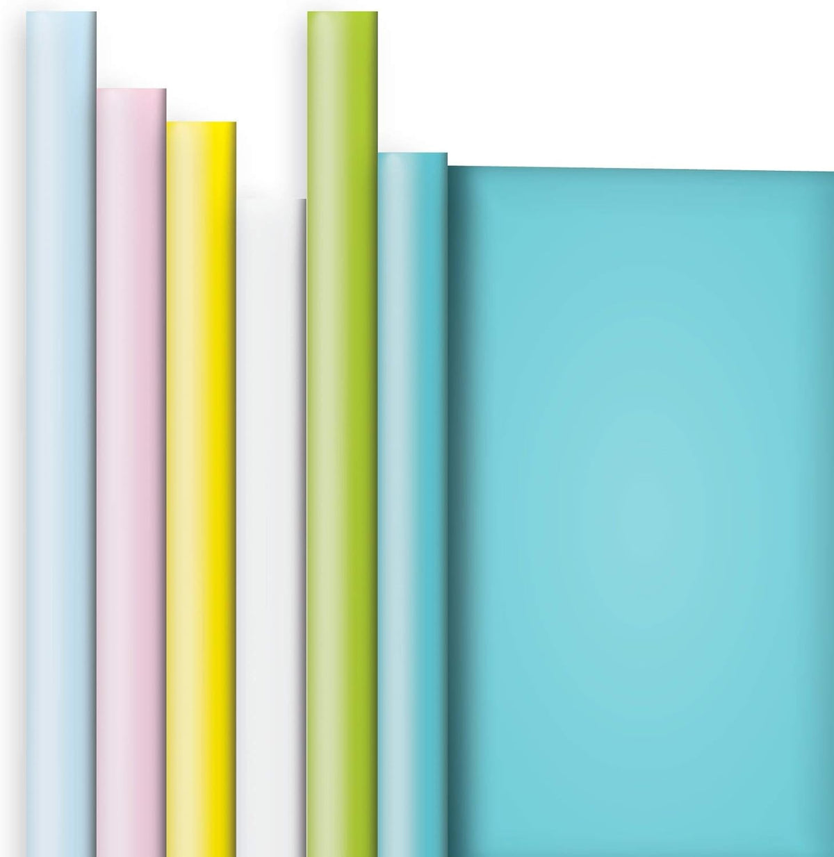 Jillson Roberts 6 Roll-Count All-Occasion Solid Color Gift Wrap Available in 10 Different